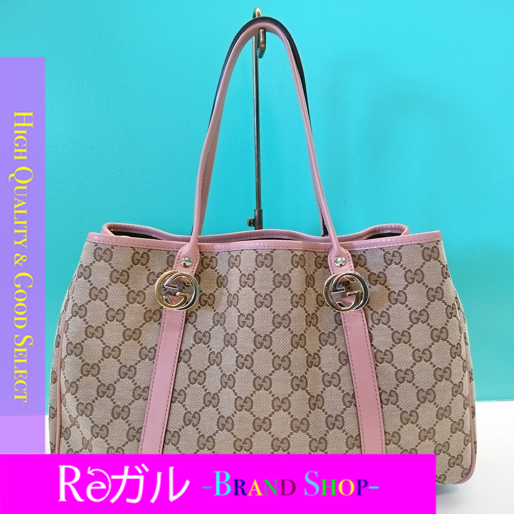 Reガル - 商品詳細 - グッチ：GUCCI トートバッグ GG柄 ピンク