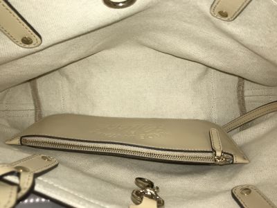 GUCCI トートバッグ GG柄 紫ステッチ 04