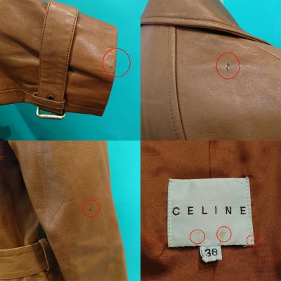 CELINE レザーコート レディース 05