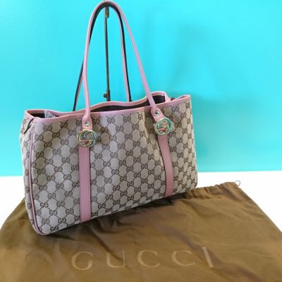 GUCCI トートバッグ GG柄  ピンク 02