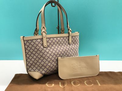 GUCCI トートバッグ GG柄 紫ステッチ 02